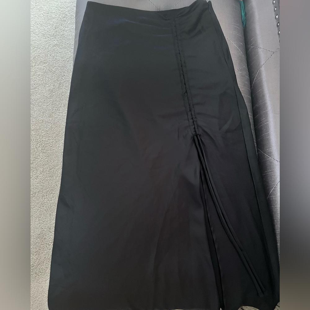Midi Satin Skirt